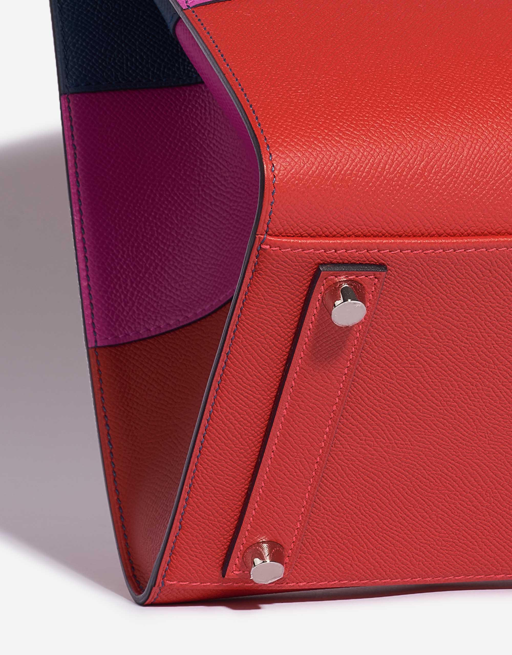 Gebrauchte Hermès Tasche Birkin 35 Sunset Rainbow Epsom Apricot / Blue Achat / Magnolia / Rouge Casaque Multicolour Detail | Verkaufen Sie Ihre Designer-Tasche auf Saclab.com