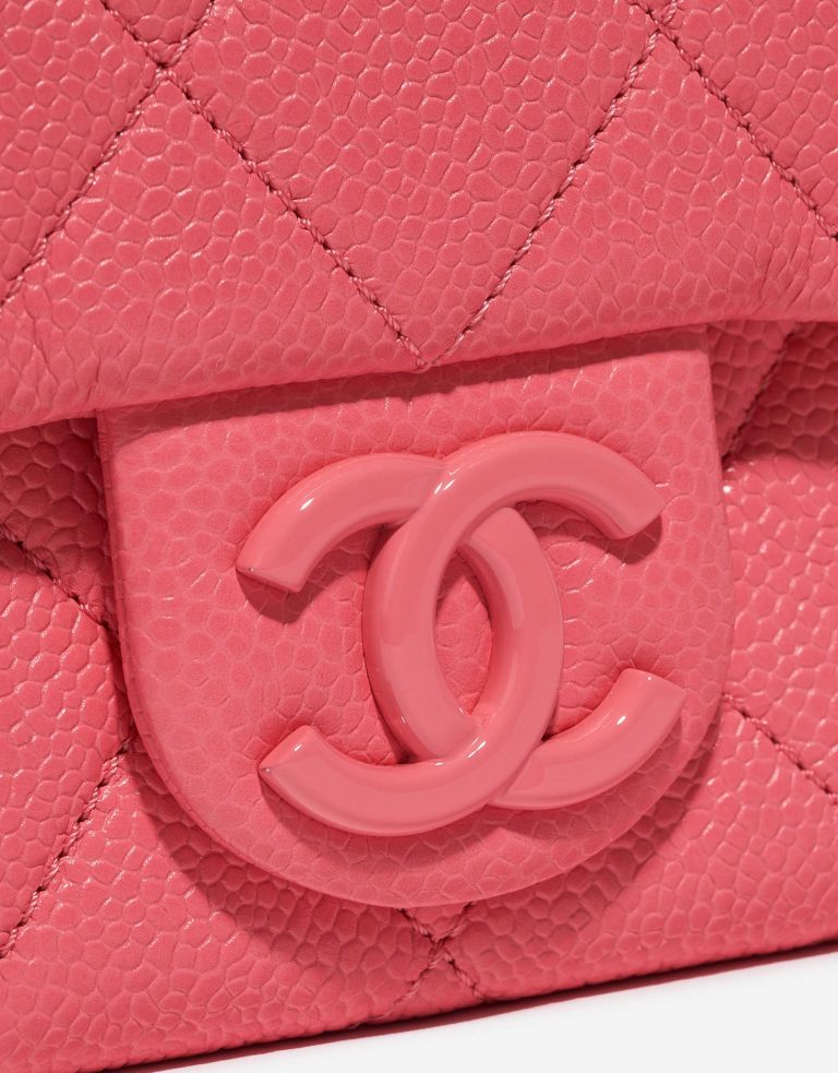 Pre-owned Chanel bag Timeless Mini Square Incognito Pink Pink Front | Sell your designer bag on Saclab.com