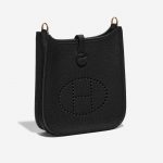 Pre-owned Hermès bag Evelyne 16 Clemence Black Black Side Front | Sell your designer bag on Saclab.com