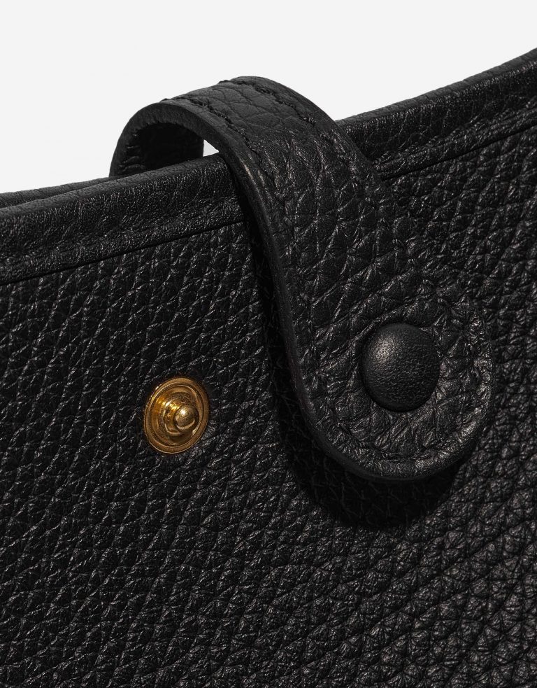 Pre-owned Hermès bag Evelyne 16 Clemence Black Black Closing System | Sell your designer bag on Saclab.com