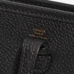 Hermès Evelyne 16 Clemence Black Black Logo | Sell your designer bag on Saclab.com