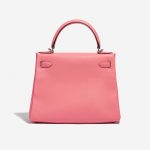 Pre-owned Hermès bag Kelly 28 Verso Evercolor Rose D’Été / Terre Battue Pink, Rose Back | Sell your designer bag on Saclab.com