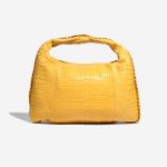 Bottega Veneta Hobo / Jodie Medium Matte Soft Crocodile Mirabelle Yellow Front | Sell your designer bag on Saclab.com