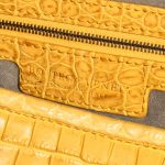 Bottega Veneta Hobo / Jodie Medium Matte Soft Crocodile Mirabelle Yellow Logo | Sell your designer bag on Saclab.com