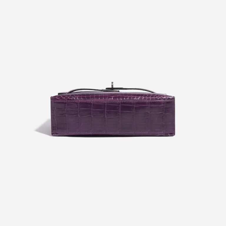 Sac d'occasion Hermès Kelly Pochette Alligator Amethyst Violet Bottom | Vendez votre sac de créateur sur Saclab.com