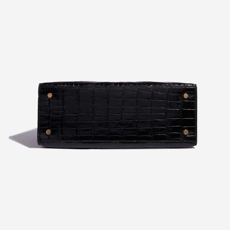 Pre-owned Hermès bag Kelly 28 Niloticus Crocodile Black Black Bottom | Sell your designer bag on Saclab.com