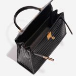 Hermès Kelly 28 Niloticus Crocodile Black Black Inside | Sell your designer bag on Saclab.com