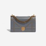 Dior Diorama Medium Calf Gray Grey Front | Sell your designer bag on Saclab.com