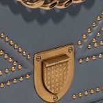 Pre-owned Dior bag Diorama Medium Calf Gray Grey Closing System | Sell your designer bag on Saclab.com