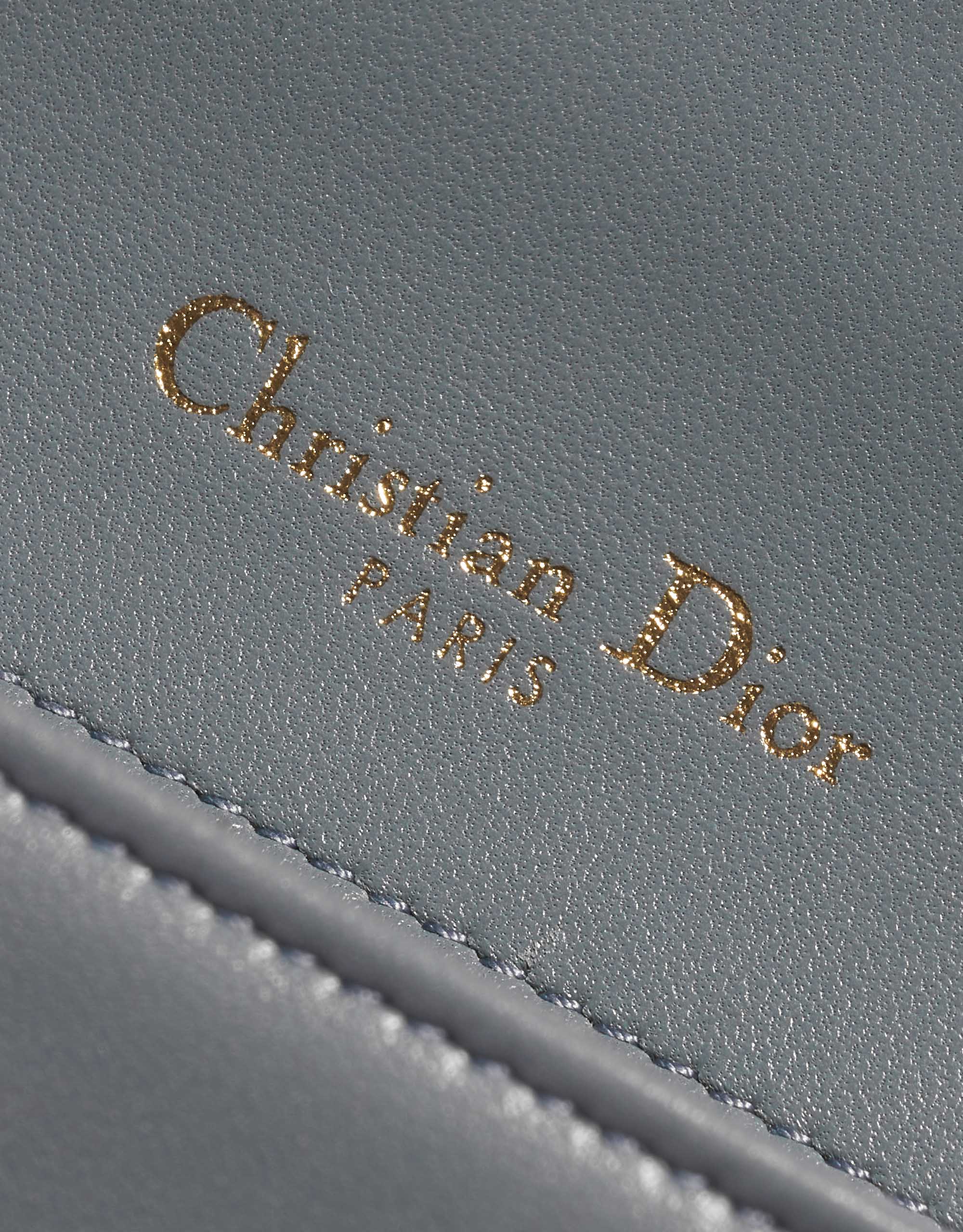 Pre-owned Dior bag Diorama Medium Calf Gray Grey Logo | Sell your designer bag on Saclab.com