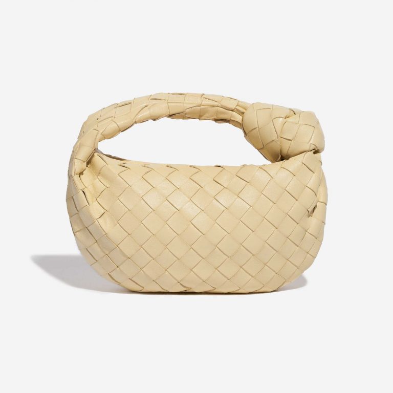 Gebrauchte Bottega Veneta Tasche Jodie Mini Lammleder Porridge Beige Zurück | Verkaufen Sie Ihre Designer-Tasche auf Saclab.com