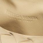 Pre-owned Bottega Veneta bag Jodie Mini Lamb Porridge Beige Logo | Sell your designer bag on Saclab.com