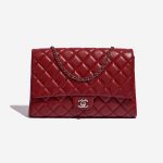 Chanel Timeless Single Flap Jumbo Caviar Red Red Front | Sell your designer bag on Saclab.com