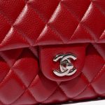 Pre-owned Chanel bag Timeless Single Flap Jumbo Caviar Red Red Closing System | Sell your designer bag on Saclab.com