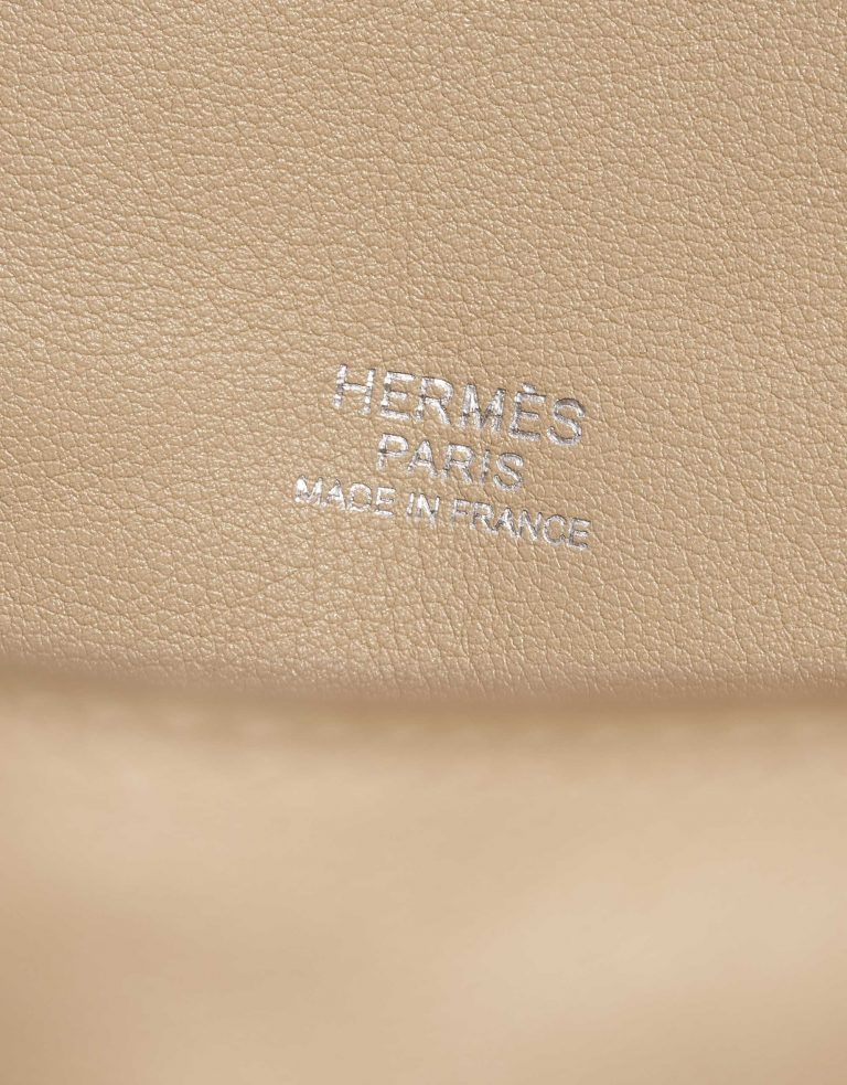 Pre-owned Hermès bag Berline 28 Swift Trench Beige Logo | Sell your designer bag on Saclab.com