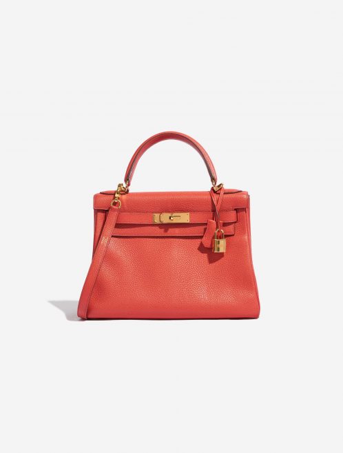 Sac Hermès Kelly 28 Clémence Bougainvillier Red, Rose Front | Vendez votre sac de créateur sur Saclab.com
