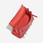 Pre-owned Hermès bag Kelly 28 Clemence Bougainvillier Red, Rose Inside | Sell your designer bag on Saclab.com