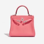 Pre-owned Hermès bag Kelly 25 Swift Rose d’Été Rose Front Open | Sell your designer bag on Saclab.com