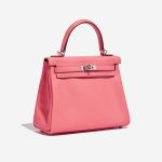 Hermès Kelly 25 Swift Rose d’Été Rose Side Front | Sell your designer bag on Saclab.com