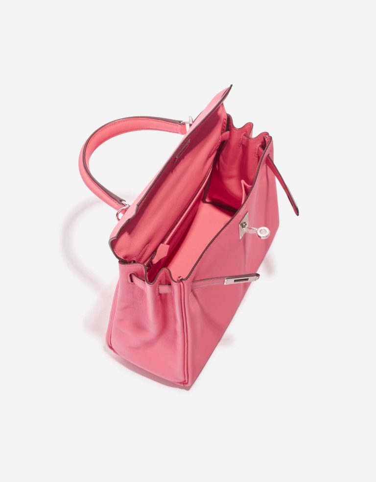 Pre-owned Hermès bag Kelly 25 Swift Rose d’Été Rose Inside | Sell your designer bag on Saclab.com