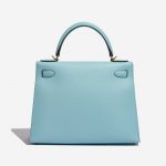 Pre-owned Hermès bag Kelly 28 Epsom Blue Atoll Blue Back | Sell your designer bag on Saclab.com