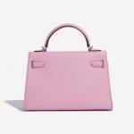 Pre-owned Hermès bag Kelly Mini Epsom Mauve Sylvestre Pink Back | Sell your designer bag on Saclab.com