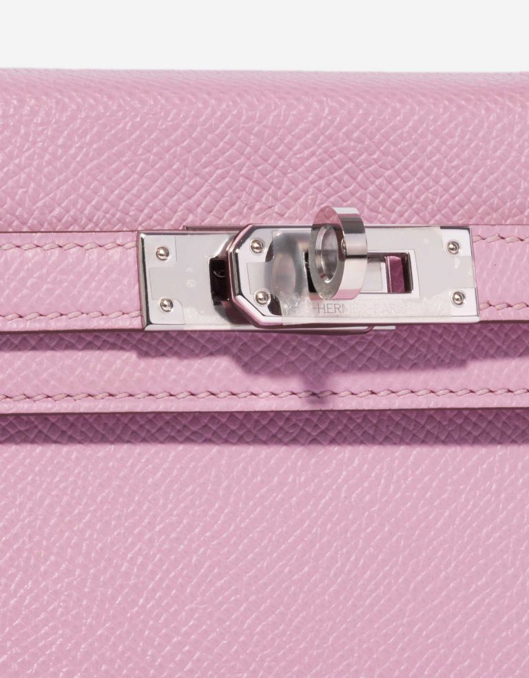Sac Hermès d'occasion Kelly Mini Epsom Mauve Sylvestre Rose Front | Vendre votre sac de créateur sur Saclab.com
