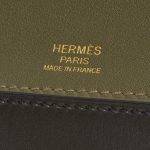 Pre-owned Hermès bag 24/24 35 Togo Vert Olive / Vert Bronze Green Logo | Sell your designer bag on Saclab.com