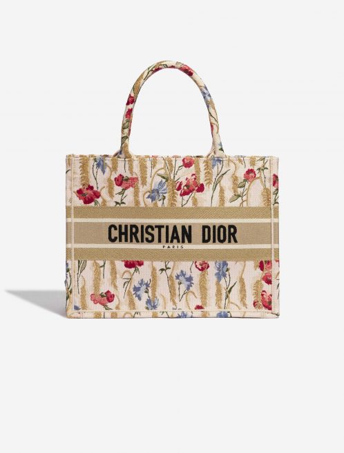 Dior Book Tote Small Canvas Multicolour Multicolour, Beige Front | Sell your designer bag on Saclab.com
