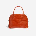 Hermès Bolide 27 Porosus Crocodile Orange H Orange Back | Sell your designer bag on Saclab.com