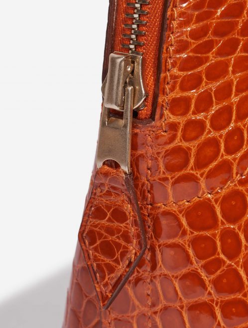 Pre-owned Hermès bag Bolide 27 Porosus Crocodile Orange H Orange Detail | Sell your designer bag on Saclab.com