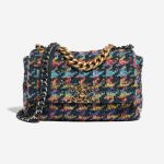 Pre-owned Chanel bag 19 Flap Bag Tweed Multicolour Multicolour Front | Sell your designer bag on Saclab.com