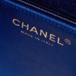 Chanel Diana Medium Cotton Blue Blue Logo | Sell your designer bag on Saclab.com