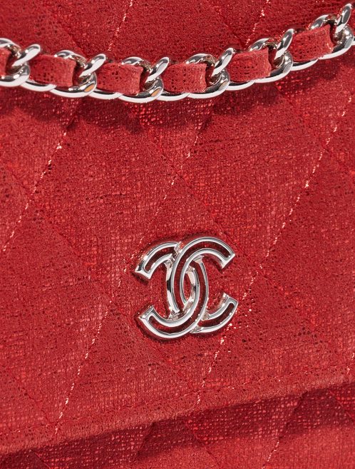 Sac Chanel d'occasion Timeless WOC Cotton Red Glittery Red Closing System | Vendez votre sac de créateur sur Saclab.com