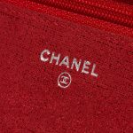 Chanel Timeless WOC Cotton Red Glittery Red Logo | Sell your designer bag on Saclab.com