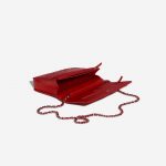 Pre-owned Chanel bag WOC Lamb Camellia Red Red Inside | Sell your designer bag on Saclab.com