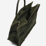 Pre-owned Dior bag Book Tote Large Camouflage Embroidery Canvas Green Green Inside | Sell your designer bag on Saclab.com
