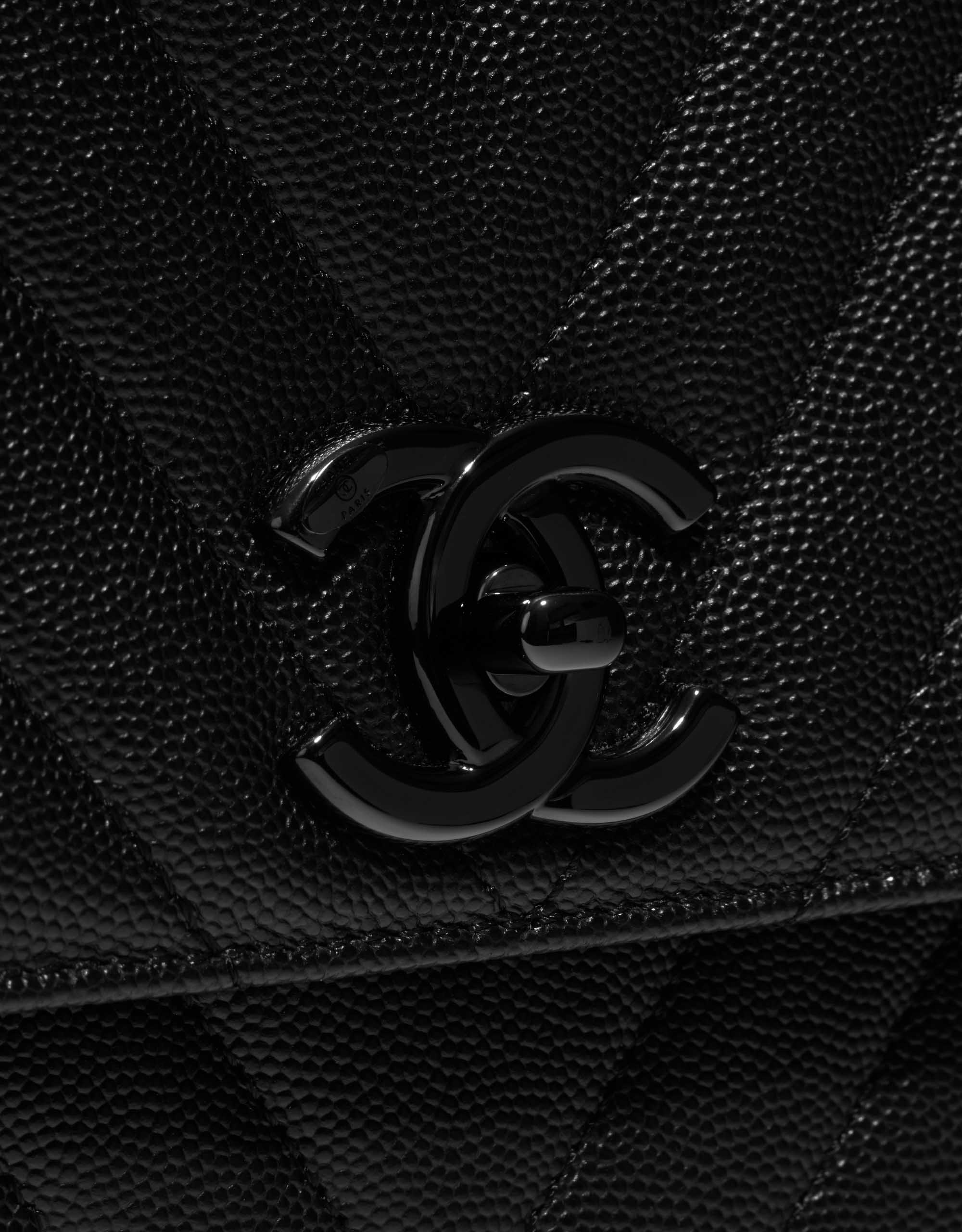Chanel SO Black Lambskin Medium Classic Double Flap Bag Black Hardware   Madison Avenue Couture