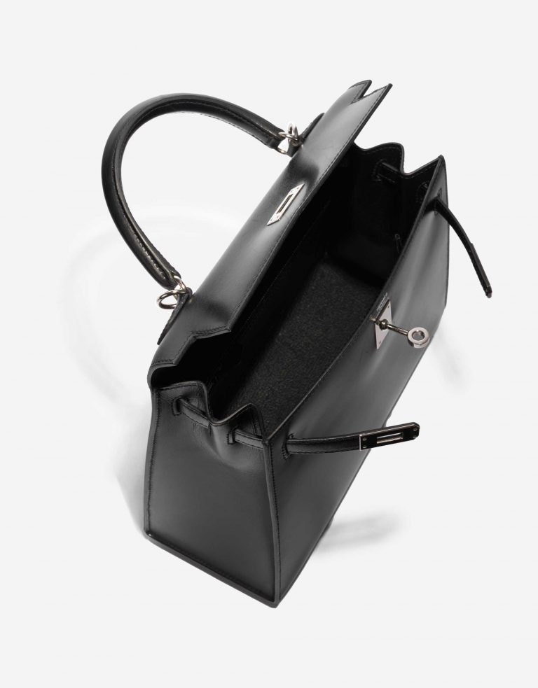 Pre-owned Hermès bag Kelly 25 Box Black Black Inside | Sell your designer bag on Saclab.com