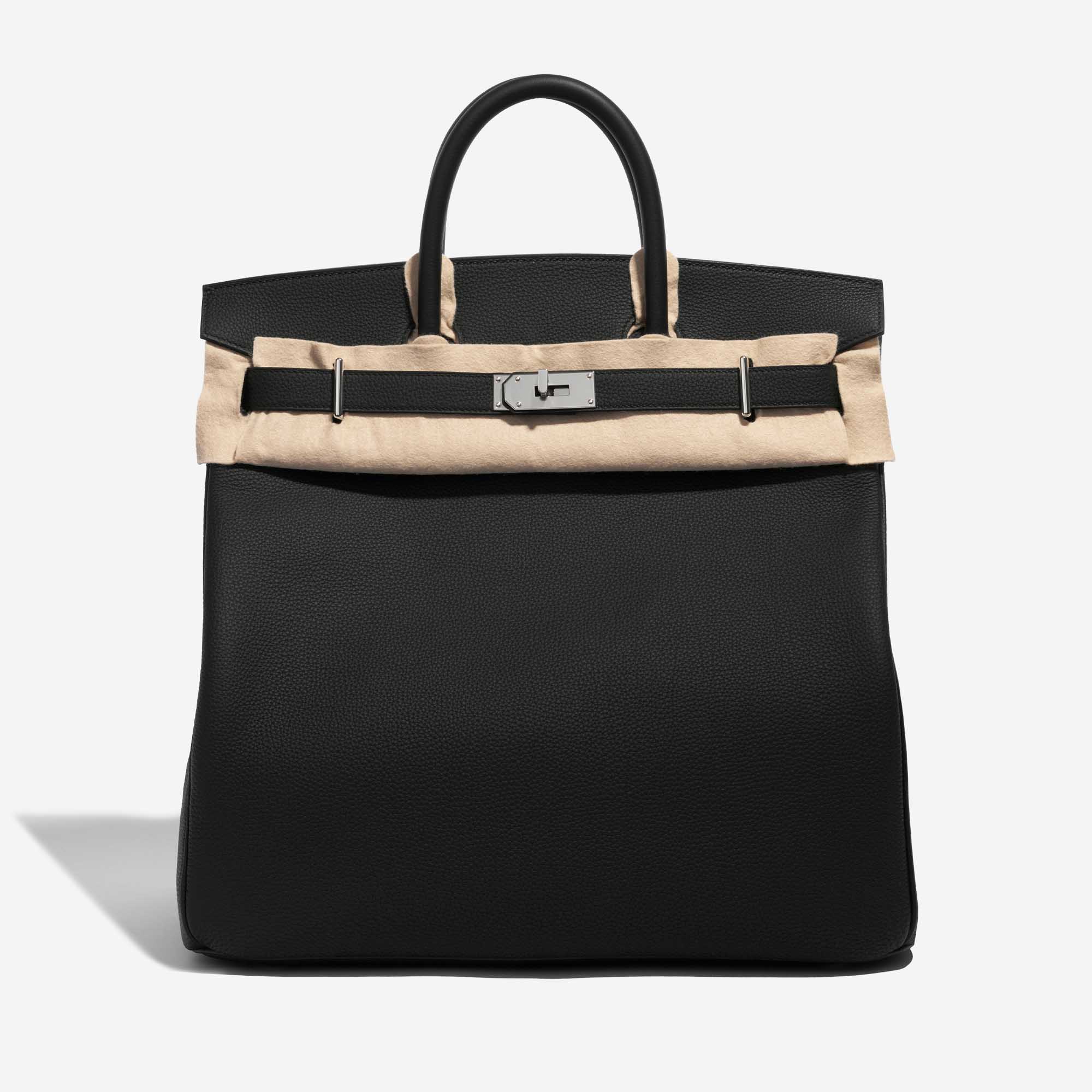 Hermès Haut à Courroies weekend bag in black togo leather