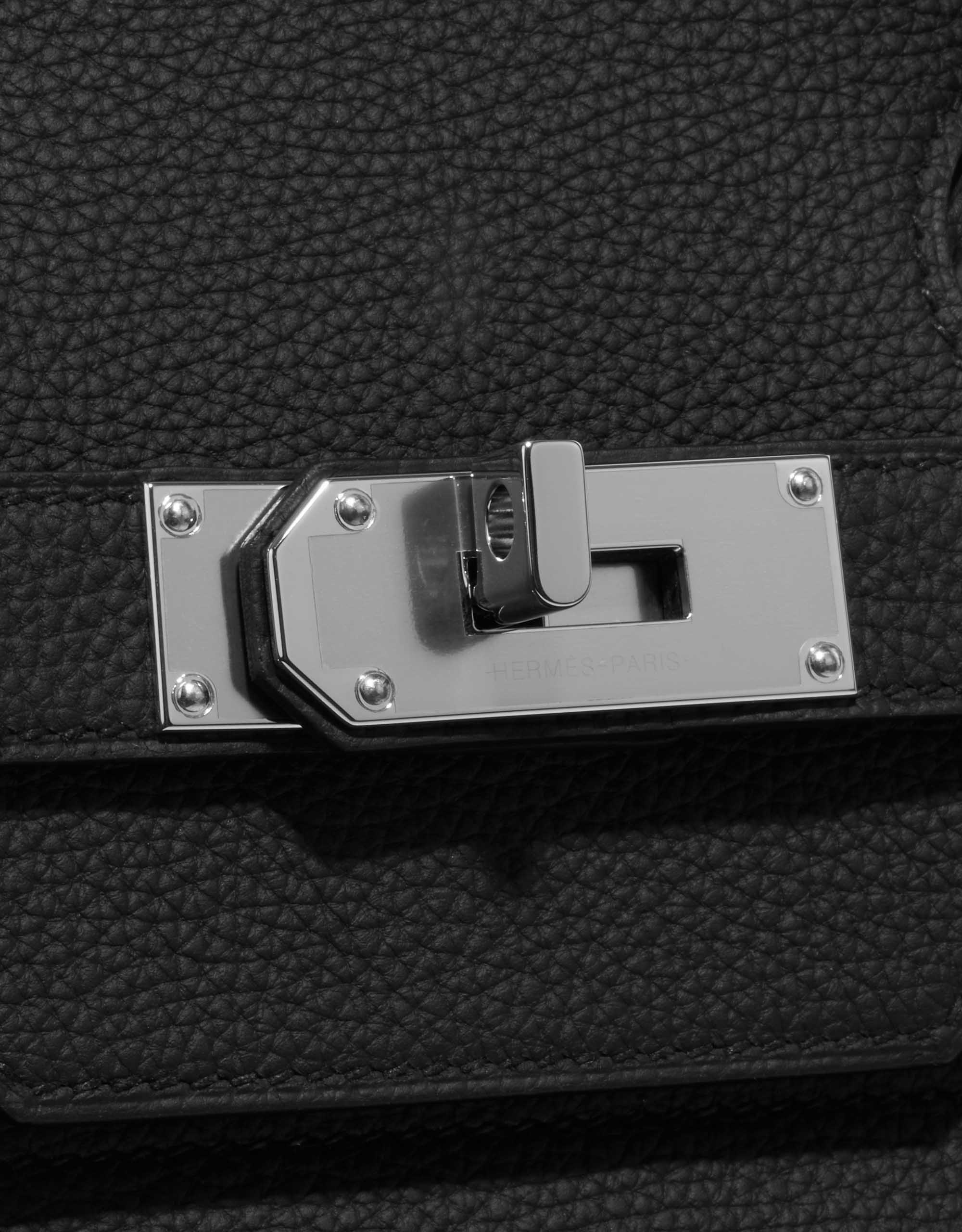 Haut à courroies leather travel bag Hermès Black in Leather - 23319400