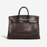 Pre-owned Hermès bag Birkin 40 Clemence Café Brown Front | Sell your designer bag on Saclab.com