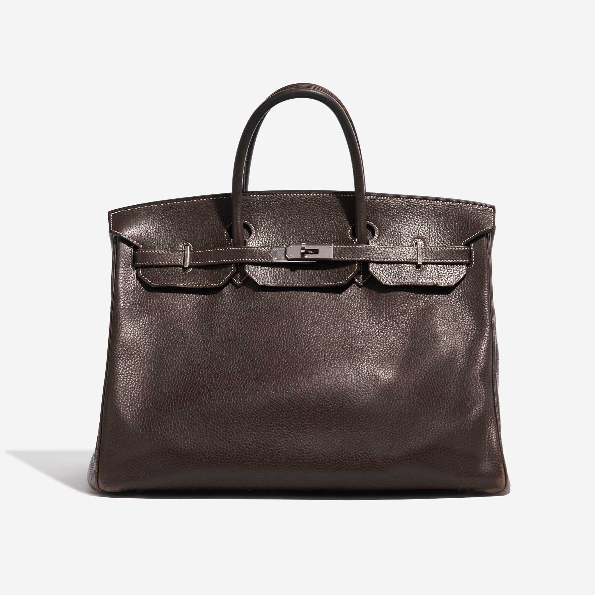 Sac Hermès Birkin 40 Clémence Café Brown Front | Vendez votre sac de créateur sur Saclab.com