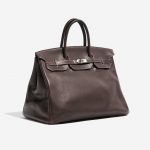 Pre-owned Hermès bag Birkin 40 Clemence Café Brown Side Front | Sell your designer bag on Saclab.com