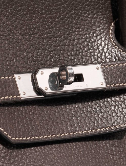 Gebrauchte Hermès Tasche Birkin 40 Clemence Café Brown Verschluss-System | Verkaufen Sie Ihre Designer-Tasche auf Saclab.com