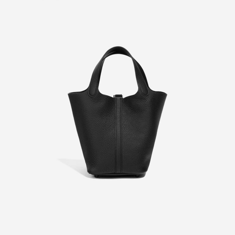 Gebrauchte Hermès Tasche Picotin 18 Clemence So Black Black Back | Verkaufen Sie Ihre Designer-Tasche auf Saclab.com