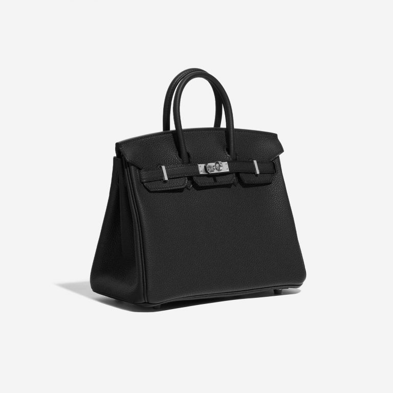 Pre-owned Hermès bag Birkin 25 Togo Black Black Side Front | Sell your designer bag on Saclab.com