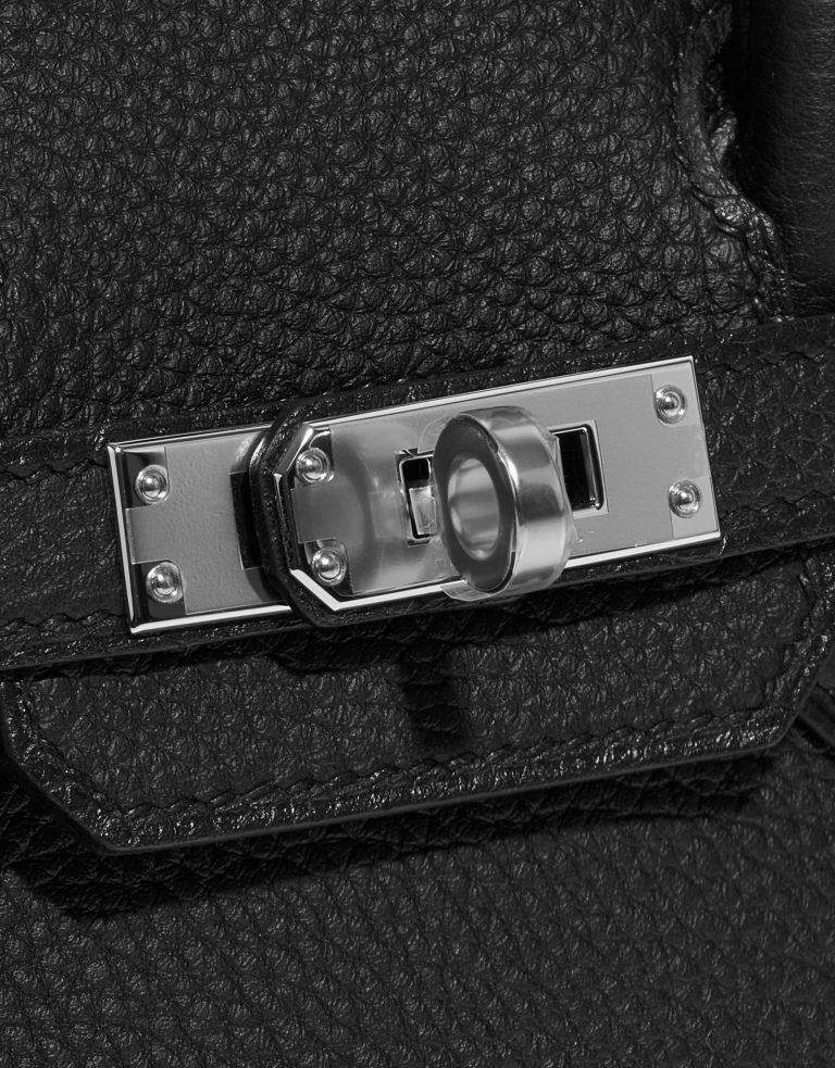 Pre-owned Hermès bag Birkin 25 Togo Black Black Closing System | Sell your designer bag on Saclab.com