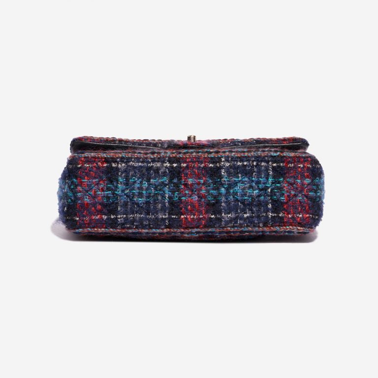 Pre-owned Chanel bag Timeless Medium Tweed Multicolour Black, Blue, Multicolour, Red Bottom | Sell your designer bag on Saclab.com