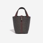 Hermès Picotin 18 Felt / Swift Gris Moyen / Havane Brown, Grey Front | Sell your designer bag on Saclab.com